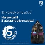 Philips Marathon Ultimate XB9155/07 650W Toz Torbasız Elektrikli Süpürge