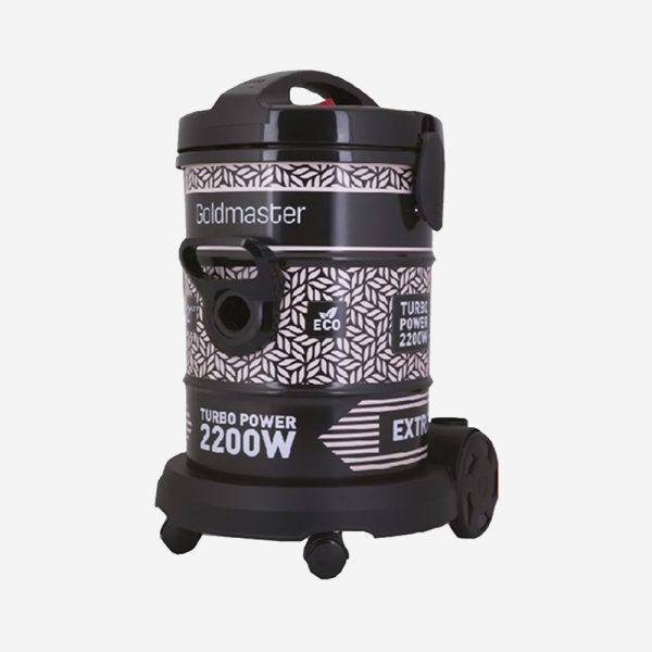 GoldMaster GM-7592 2200 W Islak-Kuru Elektrikli Süpürge, Siyah