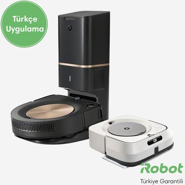 iRobot Roomba S9 Robot Süpürge + Braava M6 Jet Robot Paspas